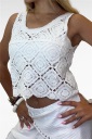 canotta in crochet barely